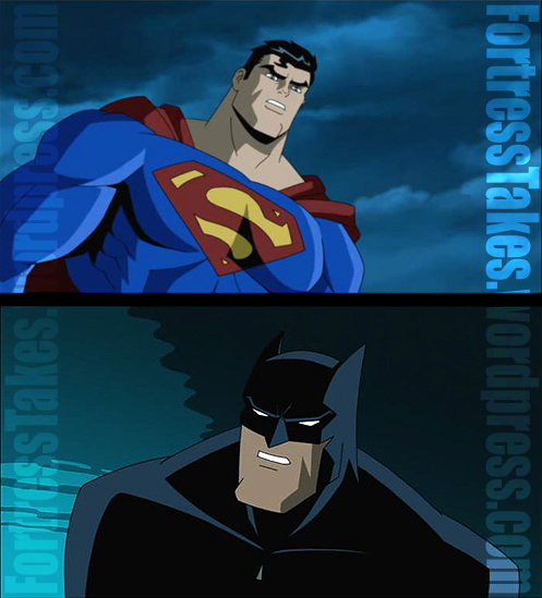 Batman is not pleased about Superman always getting top billing.